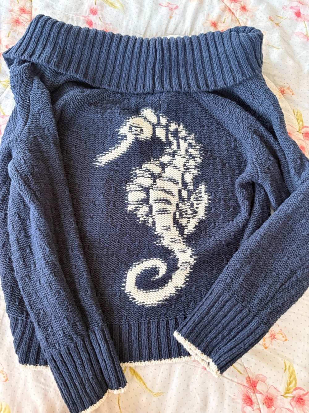 Anthropologie Maeve Seahorse Cardigan